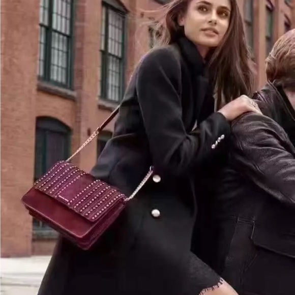 Michael Kors EUC no callouts Burgundy Crossbody Bag - Picture 10 of 15